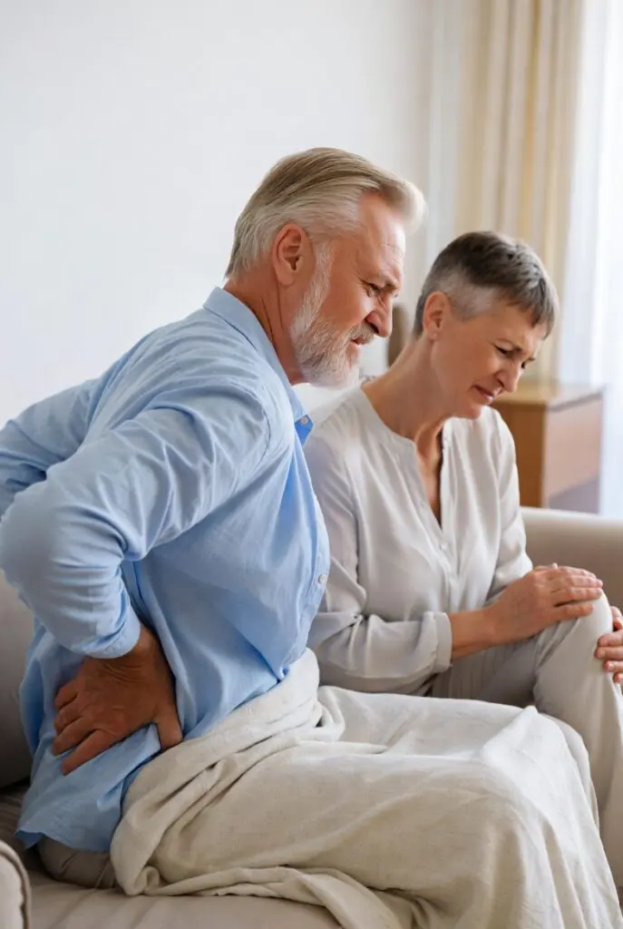 American couple having pain